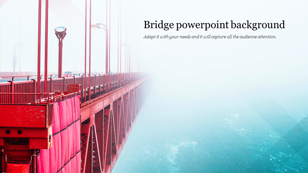 Inspire Everyone With Bridge PowerPoint Background